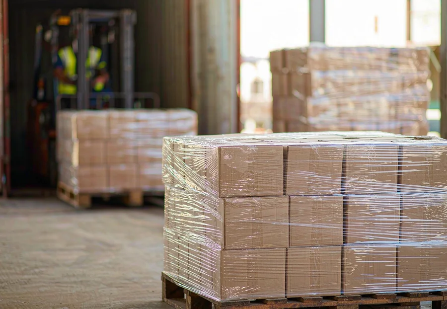 Export cartons, pallets and container loading for Pakistan shipments